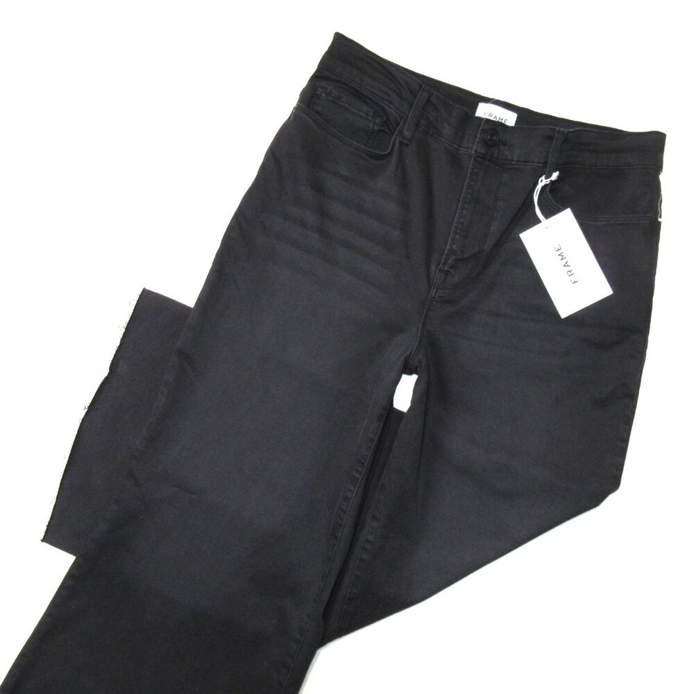 NWT Frame Le Palazzo Crop in Kerry Wide Leg Raw Hem Stretch Jeans 31 - Picture 3 of 8